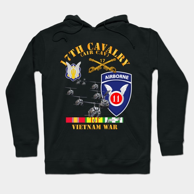 17th Cavalry (Air CAv) - 11th Airborne Division w SVC Hoodie by twix123844